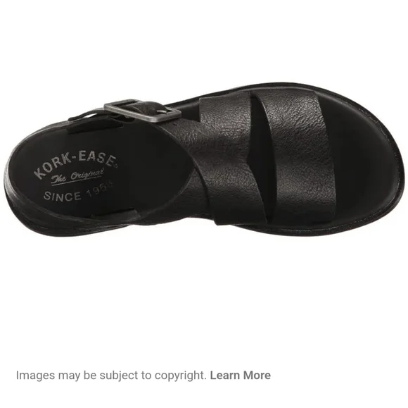 Kork-Ease Black Women's Sandals - Picture 2 of 9